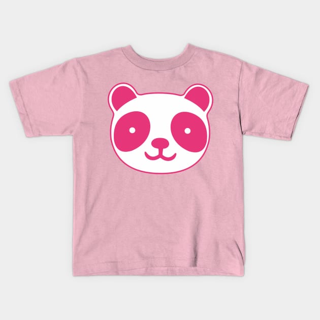 Cute Little Pink Panda Kids T-Shirt by XOOXOO